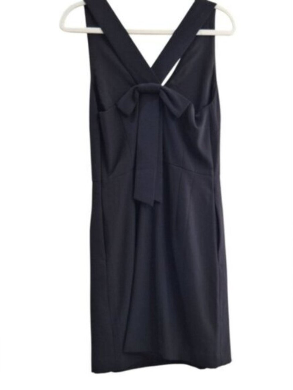 Banana Republic  Womens Black V neck Sheath Dress Sz 6 Classiccore Cocktail - Picture 5 of 9